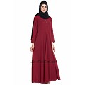 Umbrella cut Maroon color abaya Umbrella cut Maroon color abaya